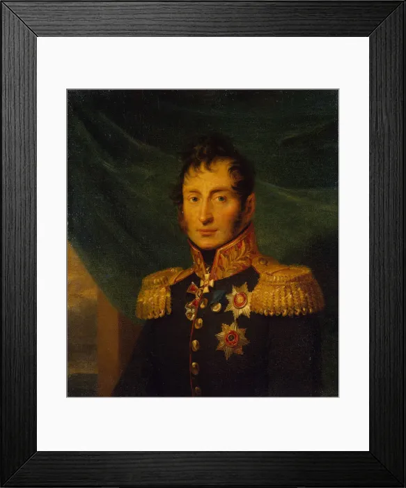 Framed Print : Portrait of Nikolai Alexeyevich Tuchkov (1765-1812), before 1825. Artist: Dawe, George (1781-1829) Framed Print : Portrait of Nikolai Alexeyevich Tuchkov (1765-1812), before 1825. Artist: Dawe, George (1781-1829)