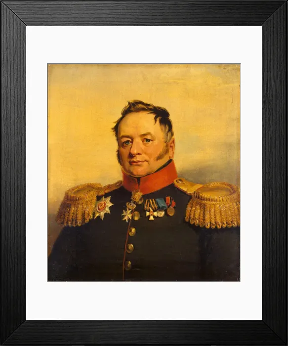 Framed Print : Portrait of Pavel Alexeyevich Tuchkov (1776-1858), before 1825. Artist: Dawe, George (1781-1829) Framed Print : Portrait of Pavel Alexeyevich Tuchkov (1776-1858), before 1825. Artist: Dawe, George (1781-1829)