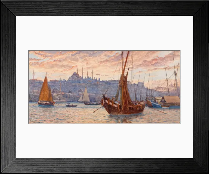 Framed Print : The Golden Horn, Second Half of the 19th cen Artist: Ellis, Tristram James (1844-1922) Framed Print : The Golden Horn, Second Half of the 19th cen Artist: Ellis, Tristram James (1844-1922)