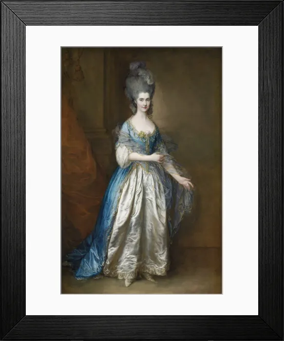 Framed Print : Portrait of Miss Read, later Mrs William Villebois, ca 1776. Artist: Gainsborough, Thomas (1727-1788) Framed Print : Portrait of Miss Read, later Mrs William Villebois, ca 1776. Artist: Gainsborough, Thomas (1727-1788)