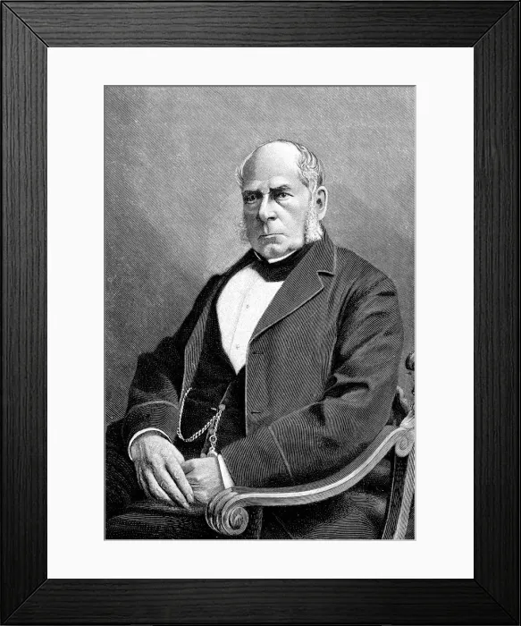 Framed Print : English engineer and inventor Sir Henry Bessemer (1813-1898). Artist: Anonymous Framed Print : English engineer and inventor Sir Henry Bessemer (1813-1898). Artist: Anonymous