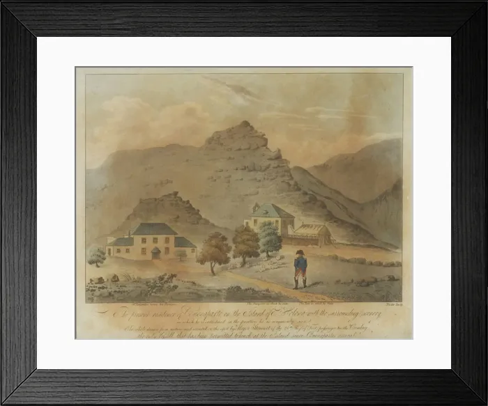 Framed Print : Napoleon Bonaparte on the island of Saint Helena, 1816. Artist: Anonymous Framed Print : Napoleon Bonaparte on the island of Saint Helena, 1816. Artist: Anonymous