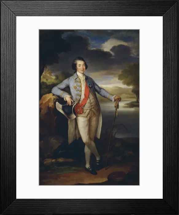 Framed Print : Portrait of Prince Alexander Kurakin (1752-1818), c. 1780. Artist: Brompton, Richard (1734-1783) Framed Print : Portrait of Prince Alexander Kurakin (1752-1818), c. 1780. Artist: Brompton, Richard (1734-1783)