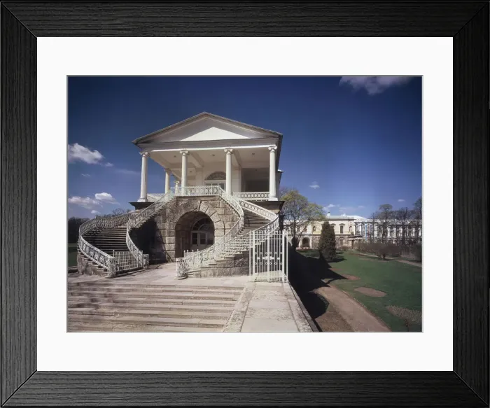 Framed Print : Cameron Gallery at the Catherine Palace in Tsarskoye Selo, 1783-1785. Artist: Cameron, Charles (ca. 1730 / 40-1812) Framed Print : Cameron Gallery at the Catherine Palace in Tsarskoye Selo, 1783-1785. Artist: Cameron, Charles (ca. 1730 / 40-1812)