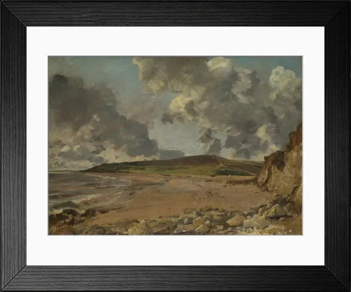 Framed Print : Weymouth Bay: Bowleaze Cove and Jordon Hill, c. 1817. Artist: Constable, John (1776-1837)
