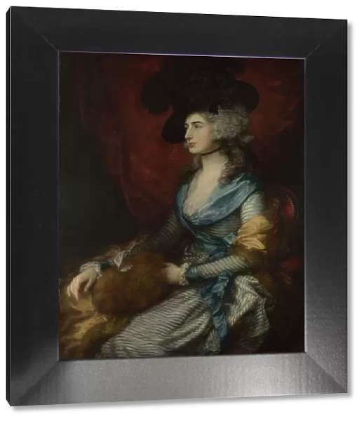 Portrait of Sarah Siddons, 1785. Artist: Gainsborough, Thomas (1727-1788)