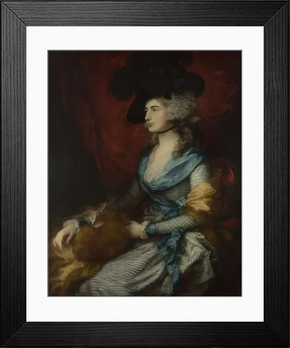 Framed Print : Portrait of Sarah Siddons, 1785. Artist: Gainsborough, Thomas (1727-1788)