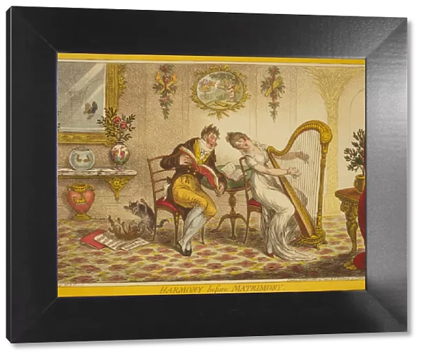 Harmony before Matrimony, 1805. Artist: Gillray, James (1757-1815)
