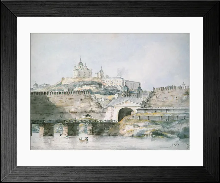 Framed Print : View of the City of Smolensk, 1787. Artist: Hadfield, William (active End of 18th cen. ) Framed Print : View of the City of Smolensk, 1787. Artist: Hadfield, William (active End of 18th cen. )
