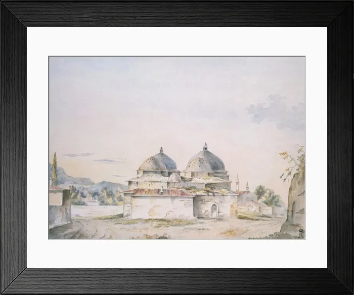 Framed Print : Baths at Bakhchisaray, 1787. Artist: Hadfield, William (active End of 18th cen. ) Framed Print : Baths at Bakhchisaray, 1787. Artist: Hadfield, William (active End of 18th cen. )