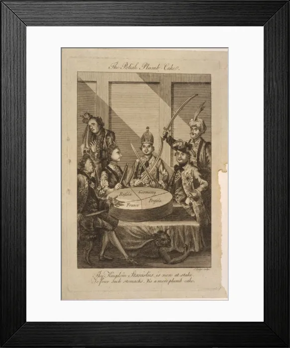 Framed Print : The Polish plumb-cake, 1772. Artist: Lodge, John (?-1796) Framed Print : The Polish plumb-cake, 1772. Artist: Lodge, John (?-1796)
