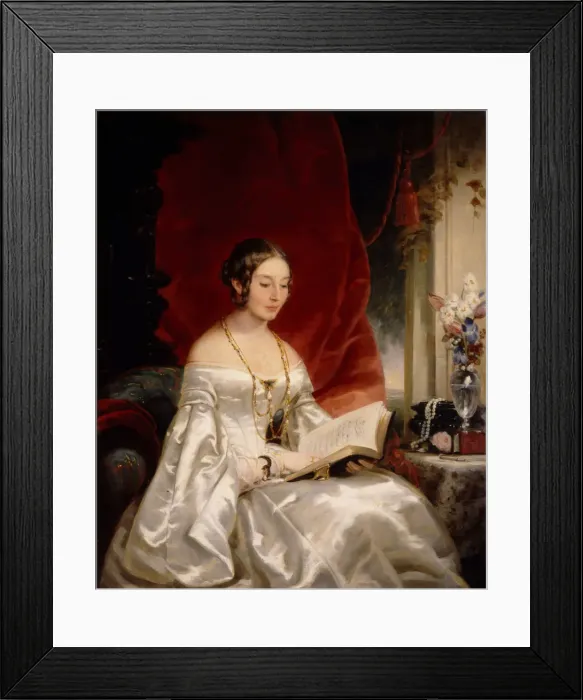 Framed Print : Portrait of Princess Maria Ivanovna Kochubey, nee Baryatinskaya (1818-1843), 1840s. Artist: Robertson, Christina (1796-1854) Framed Print : Portrait of Princess Maria Ivanovna Kochubey, nee Baryatinskaya (1818-1843), 1840s. Artist: Robertson, Christina (1796-1854)