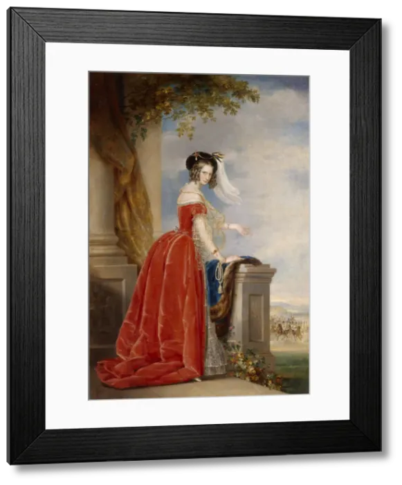 Framed Print : Portrait of Empress Alexandra Fyodorovna (Charlotte of Prussia), Emperors Nicholas I wife (1798-1860), after 1844. Artist: Robertson, Christina (1796-1854) Framed Print : Portrait of Empress Alexandra Fyodorovna (Charlotte of Prussia), Emperors Nicholas I wife (1798-1860), after 1844. Artist: Robertson, Christina (1796-1854)