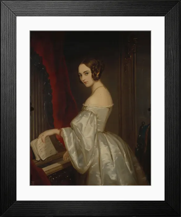 Framed Print : Portrait of Princess Maria Ivanovna Kochubey, nee Baryatinskaya (1818-1843). Artist: Robertson, Christina (1796-1854) Framed Print : Portrait of Princess Maria Ivanovna Kochubey, nee Baryatinskaya (1818-1843). Artist: Robertson, Christina (1796-1854)