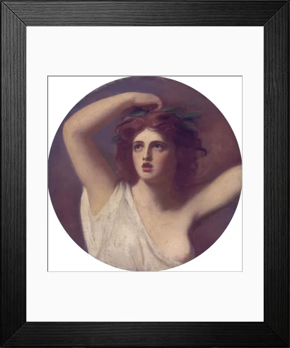 Framed Print : Emma, Lady Hamilton as Cassandra. Artist: Romney, George (1734-1802) Framed Print : Emma, Lady Hamilton as Cassandra. Artist: Romney, George (1734-1802)