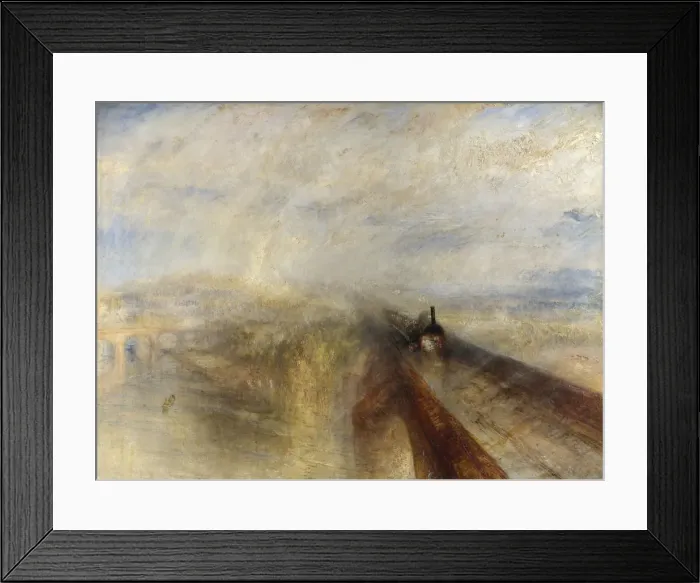 Framed Print : Rain, Steam, and Speed. The Great Western Railway, 1844. Artist: Turner, Joseph Mallord William (1775-1851) Framed Print : Rain, Steam, and Speed. The Great Western Railway, 1844. Artist: Turner, Joseph Mallord William (1775-1851)
