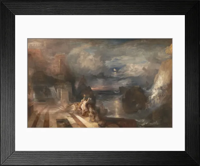 Framed Print : The Parting of Hero and Leander, before 1837. Artist: Turner, Joseph Mallord William (1775-1851) Framed Print : The Parting of Hero and Leander, before 1837. Artist: Turner, Joseph Mallord William (1775-1851)