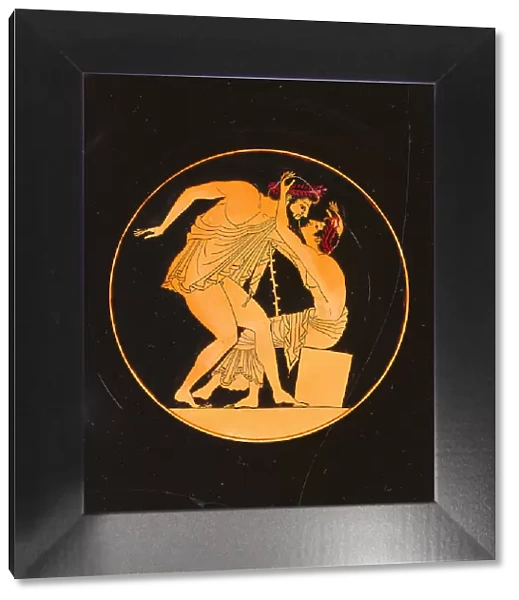 Wine Cup with Pentathletes, 505-500 BC. Artist: Carpenter Painter (active 515-500 B. C. )