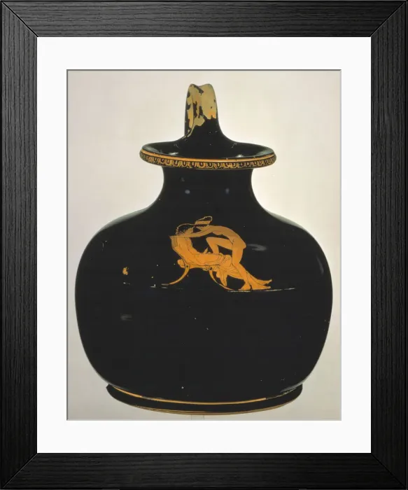 Framed Print : Oinochoe. Love-making (naked girl climbing on to a boys lap), ca 430 BC. Artist: Shuvalov Painter (active 440-410 BC) Framed Print : Oinochoe. Love-making (naked girl climbing on to a boys lap), ca 430 BC. Artist: Shuvalov Painter (active 440-410 BC)