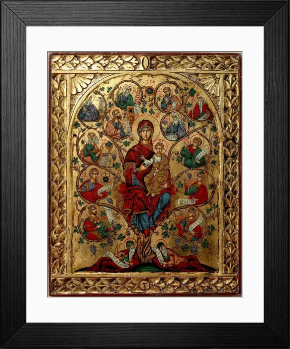 Framed Print : The Tree of Jesse (The Holy Tree). Artist: Anonymous Framed Print : The Tree of Jesse (The Holy Tree). Artist: Anonymous