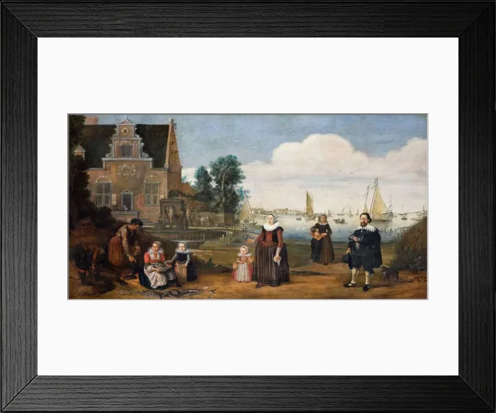 Framed Print : Portrait of a Family, First third of 17th cen Artist: Arentsz, Arent (1585-1631) Framed Print : Portrait of a Family, First third of 17th cen Artist: Arentsz, Arent (1585-1631)