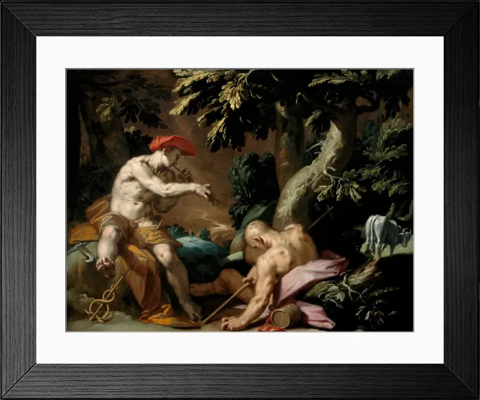 Framed Print : Mercury, Argus and Io, ca 1592. Artist: Bloemaert, Abraham (1566-1651) Framed Print : Mercury, Argus and Io, ca 1592. Artist: Bloemaert, Abraham (1566-1651)