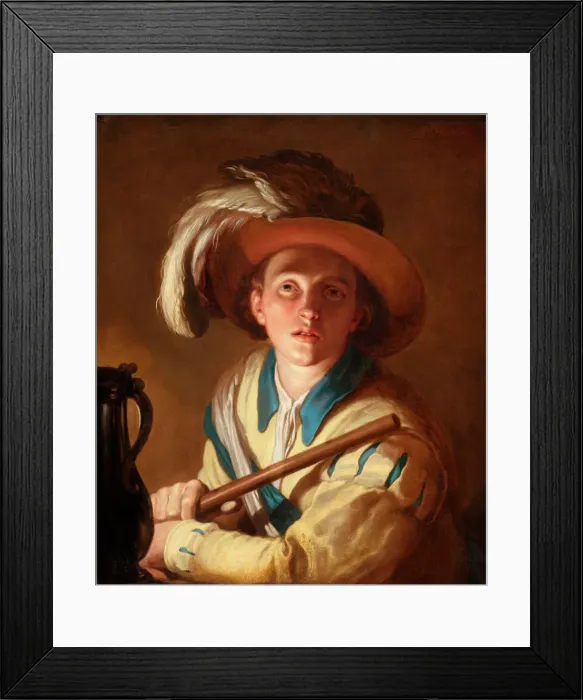 Framed Print : The flute player, 1621. Artist: Bloemaert, Abraham (1566-1651) Framed Print : The flute player, 1621. Artist: Bloemaert, Abraham (1566-1651)
