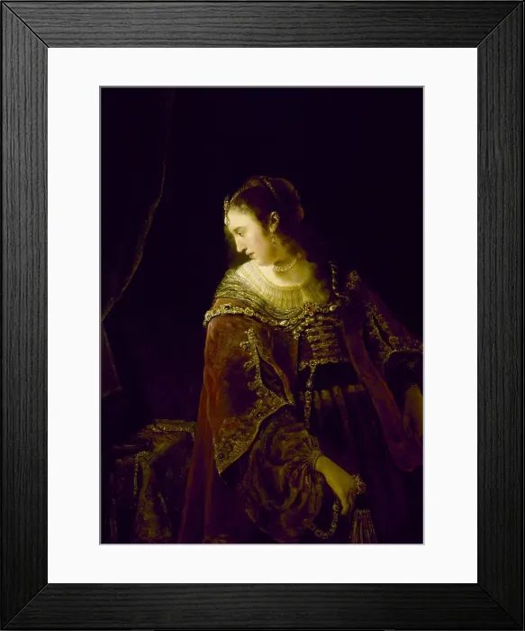 Framed Print : Woman at her Dressing Table, c. 1645. Artist: Bol, Ferdinand (1616-1680) Framed Print : Woman at her Dressing Table, c. 1645. Artist: Bol, Ferdinand (1616-1680)