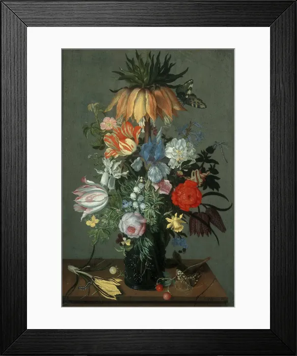 Framed Print : Flower Still Life with Crown Imperial, 1626. Artist: Bosschaert, Johannes (ca. 1610-ca. 1650) Framed Print : Flower Still Life with Crown Imperial, 1626. Artist: Bosschaert, Johannes (ca. 1610-ca. 1650)