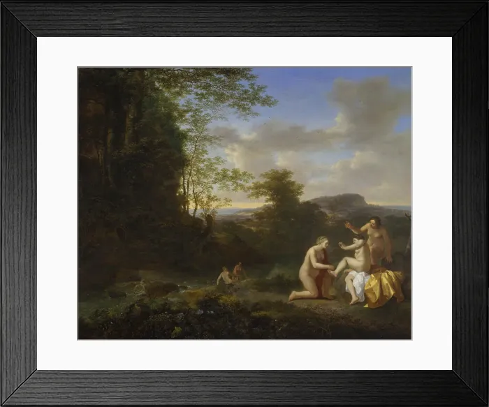 Framed Print : Landscape with Nymphs. Artist: Both, Jan Dirksz (ca 1618-1652) Framed Print : Landscape with Nymphs. Artist: Both, Jan Dirksz (ca 1618-1652)