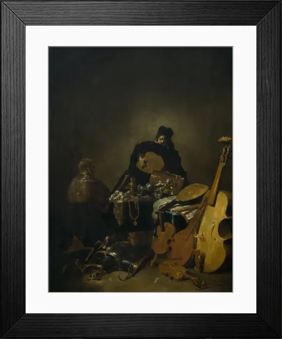 Framed Print : Allegory of Vanity, c. 1640. Artist: Bramer, Leonaert (1596-1674) Framed Print : Allegory of Vanity, c. 1640. Artist: Bramer, Leonaert (1596-1674)