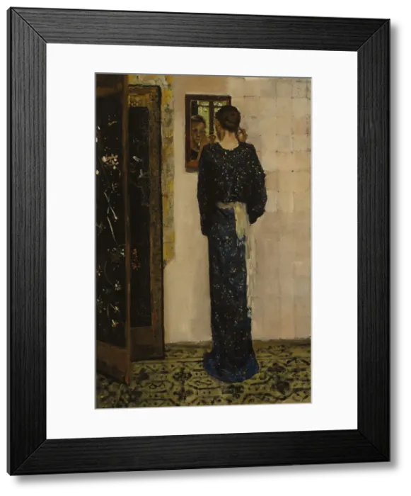 Framed Print : The Earring, 1893. Artist: Breitner, George Hendrik (1857-1923) Framed Print : The Earring, 1893. Artist: Breitner, George Hendrik (1857-1923)