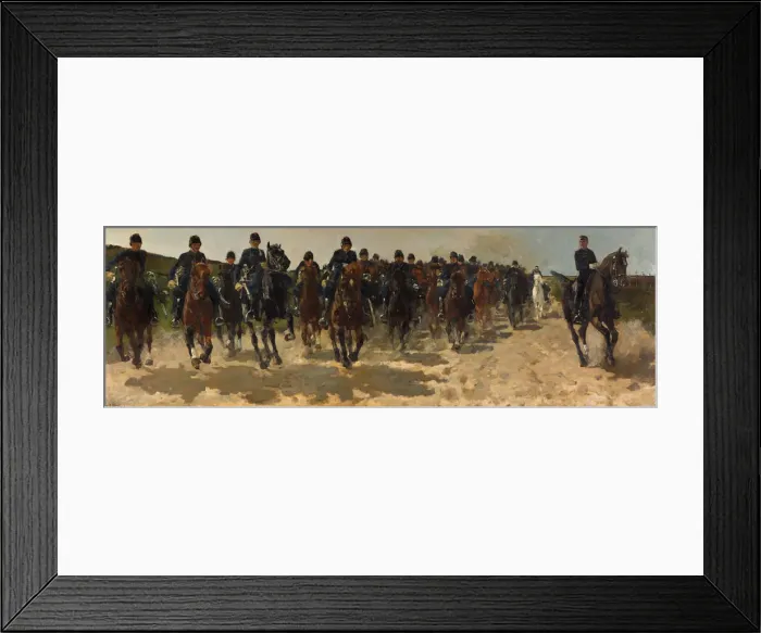 Framed Print : Cavalry, 1883-1888. Artist: Breitner, George Hendrik (1857-1923) Framed Print : Cavalry, 1883-1888. Artist: Breitner, George Hendrik (1857-1923)