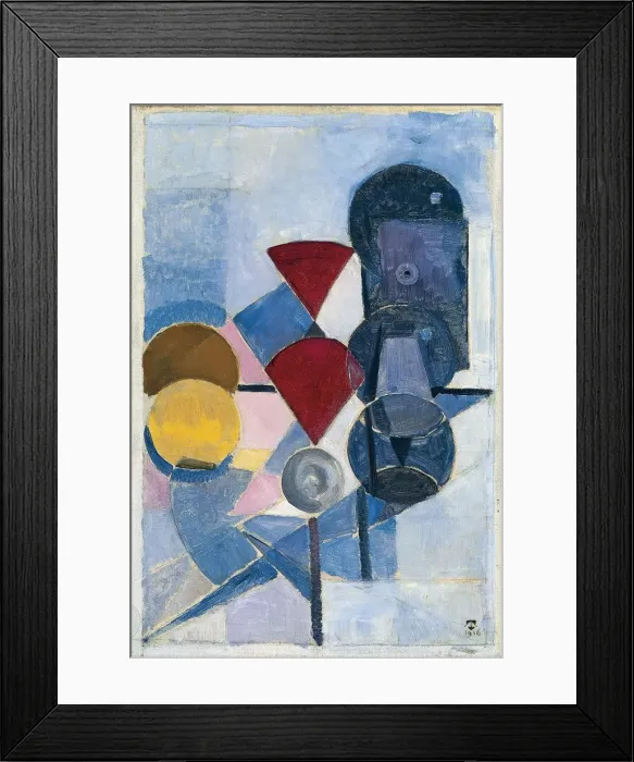 Framed Print : Composition II (Still Life), 1916. Artist: Doesburg, Theo van (1883-1931) Framed Print : Composition II (Still Life), 1916. Artist: Doesburg, Theo van (1883-1931)