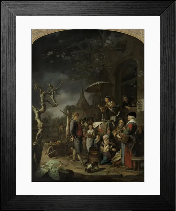 Framed Print : The Quack, 1652. Artist: Dou, Gerard (Gerrit) (1613-1675) Framed Print : The Quack, 1652. Artist: Dou, Gerard (Gerrit) (1613-1675)