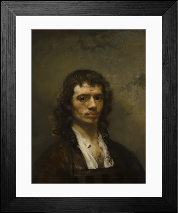 Framed Print : Self-Portrait, c. 1645. Artist: Fabritius, Carel (1622-1654) Framed Print : Self-Portrait, c. 1645. Artist: Fabritius, Carel (1622-1654)