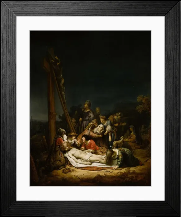 Framed Print : The Lamentation over Christ, 1637. Artist: Flinck, Govaert (1615-1660) Framed Print : The Lamentation over Christ, 1637. Artist: Flinck, Govaert (1615-1660)
