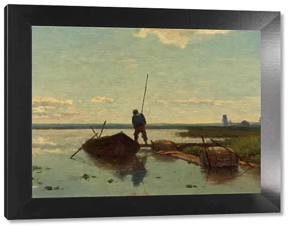 Polder landscape, 1880-1882. Artist: Gabriel, Paul Joseph Constantin (1828-1903)