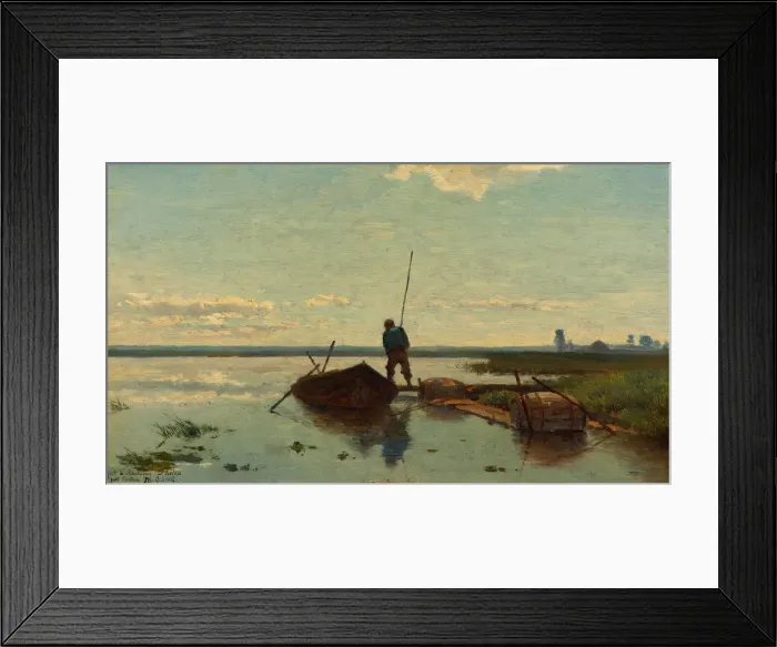 Framed Print : Polder landscape, 1880-1882. Artist: Gabriel, Paul Joseph Constantin (1828-1903) Framed Print : Polder landscape, 1880-1882. Artist: Gabriel, Paul Joseph Constantin (1828-1903)