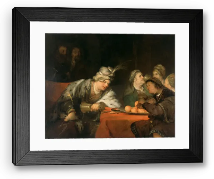 Framed Print : The Banquet of Ahasuerus, 1680s. Artist: Gelder, Aert de (1645-1727) Framed Print : The Banquet of Ahasuerus, 1680s. Artist: Gelder, Aert de (1645-1727)