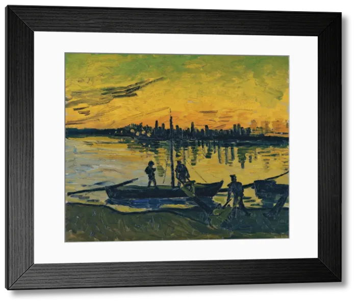 Framed Print : The Stevedores in Arles, 1888. Artist: Gogh, Vincent, van (1853-1890) Framed Print : The Stevedores in Arles, 1888. Artist: Gogh, Vincent, van (1853-1890)