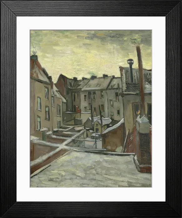 Framed Print : Houses seen from the back, 1885. Artist: Gogh, Vincent, van (1853-1890) Framed Print : Houses seen from the back, 1885. Artist: Gogh, Vincent, van (1853-1890)