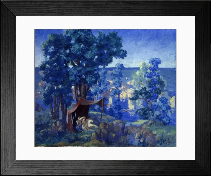 Framed Print : Bathers at the sea, 1913. Artist: Arapov, Anatoli Afanasyevich (1876-1949) Framed Print : Bathers at the sea, 1913. Artist: Arapov, Anatoli Afanasyevich (1876-1949)
