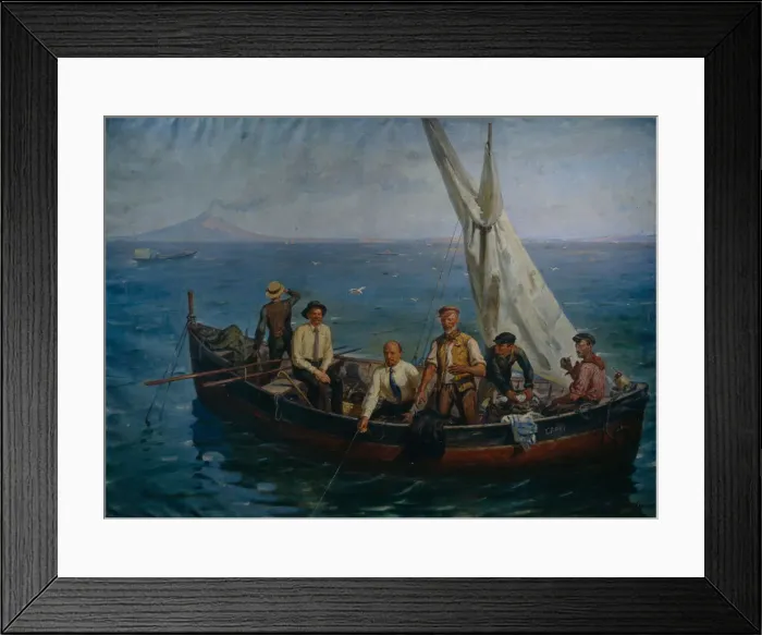 Framed Print : Lenin and the author Maxim Gorky with the Fishermen at the Capri Island, 1946. Artist: Tcheptsov, Yefim Mikhailovich (1875-1950) Framed Print : Lenin and the author Maxim Gorky with the Fishermen at the Capri Island, 1946. Artist: Tcheptsov, Yefim Mikhailovich (1875-1950)