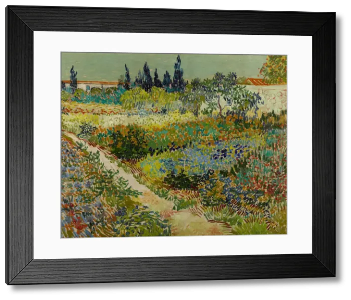 Framed Print : Garden at Arles, 1888. Artist: Gogh, Vincent, van (1853-1890) Framed Print : Garden at Arles, 1888. Artist: Gogh, Vincent, van (1853-1890)