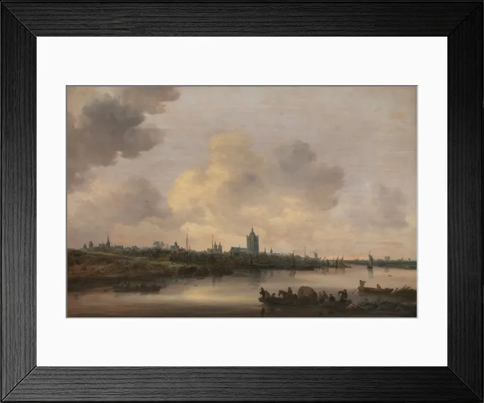 Framed Print : View of the City of Arnhem, 1646. Artist: Goyen, Jan Josefsz, van (1596-1656) Framed Print : View of the City of Arnhem, 1646. Artist: Goyen, Jan Josefsz, van (1596-1656)