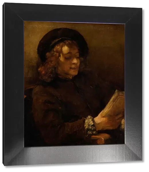 Titus van Rijn, the Artist?s Son, Reading, c. 1656. Artist: Rembrandt van Rhijn (1606-1669)