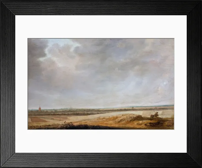 Framed Print : Landscape with Cornfields, 1638. Artist: Ruisdael, Salomon Jacobsz, van (1600 / 3-1670) Framed Print : Landscape with Cornfields, 1638. Artist: Ruisdael, Salomon Jacobsz, van (1600 / 3-1670)