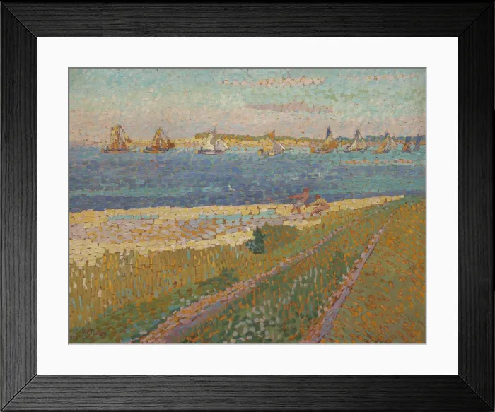 Framed Print : The Schelde near Veere, 1907. Artist: Toorop, Jan (1858-1928) Framed Print : The Schelde near Veere, 1907. Artist: Toorop, Jan (1858-1928)
