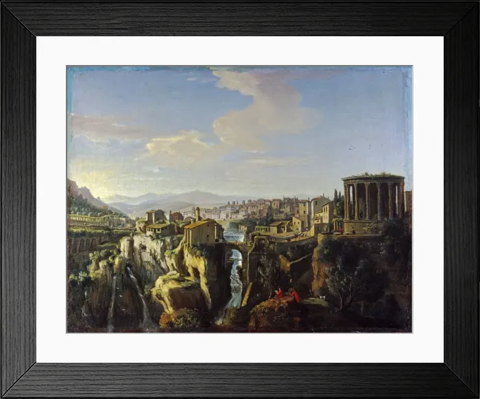 Framed Print : View of Tivoli, um 1700. Artist: Wittel (Vanvitelli), Caspar Adriaensz. van (1656-1736) Framed Print : View of Tivoli, um 1700. Artist: Wittel (Vanvitelli), Caspar Adriaensz. van (1656-1736)